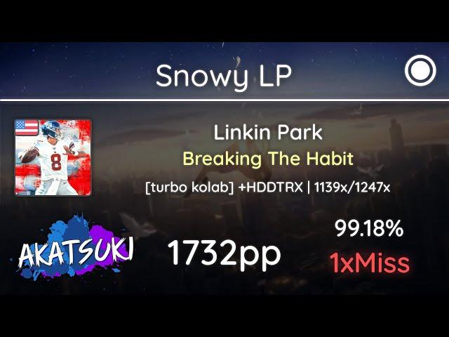 [10.7⭐] Relax | Snowy LP | Linkin Park - Breaking The Habit [turbo kolab] +HDDTRX 99.18% 1732pp 1