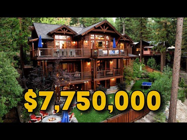 Touring a $7,750,000 MOUNTAIN MANSION in Lake Tahoe, NV