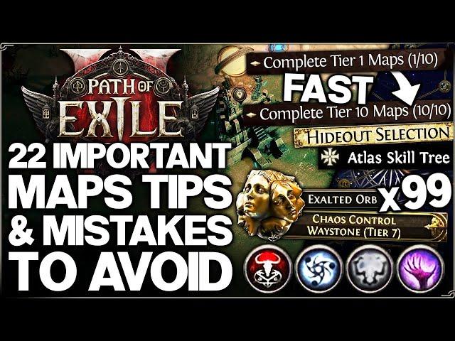 Path of Exile 2 - How to Make Endgame EASY - 22 IMPORTANT Tips & Mistakes - Best Maps & Atlas Guide!