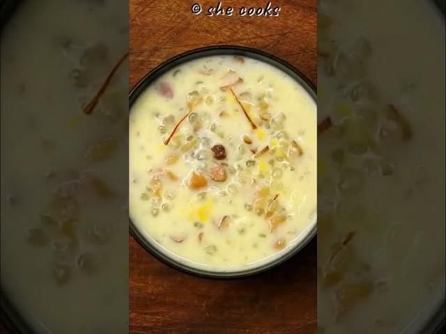 Dessert in 10 mins | Kheer Recipe | Sabudana kheer | Javvarisi Payasam | Full Video Link @ Shecooks