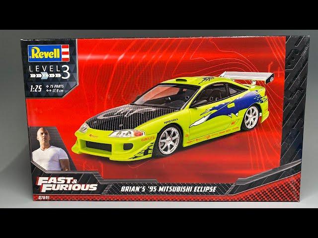 Unboxing: Revell Brian's Mitsubishi Eclipse from The Fast and The Furious