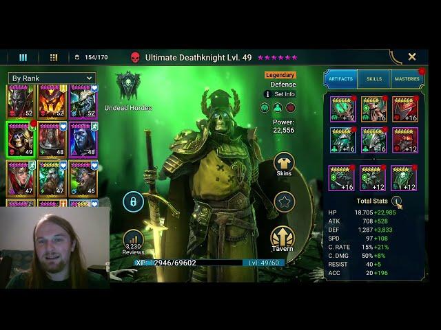 Free To Play Dragon 20 Team Built Around Ultimate Deathknight! | Raid: Shadow Legends