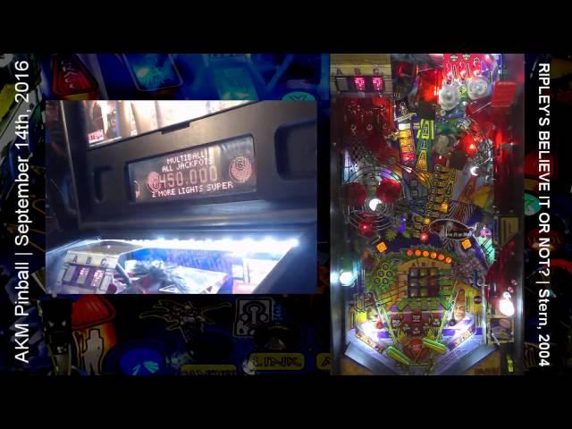 Ripley's pinball machine: Atlantis + Frog Frenzy in same game (from live stream)