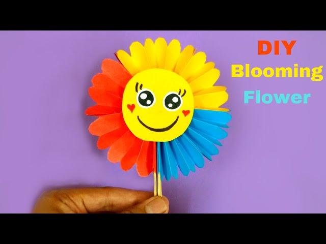 DIY Blooming Flower | How To Make Paper Toys | Kids Fun Paper Toys | Paper Craft | #shorts #ytshorts