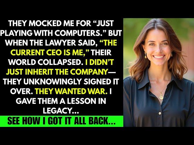 THEY LAUGHED WHEN I SAID I BUILT A COMPANY — AT THE WILL READING, THEY CALLED ME BOSS...