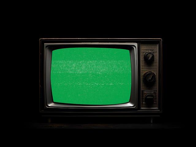 Transform Your Videos with This Dark Retro TV Green Screen Template!