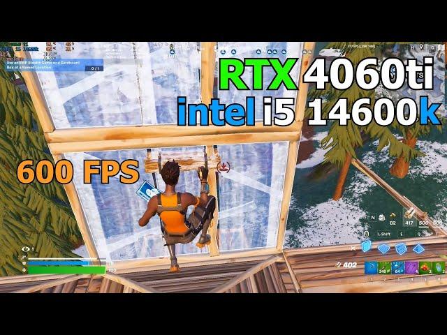 RTX 4060 ti + Intel i5 14600K Fortnite Chapter 5 | Ranked | Performance Mode