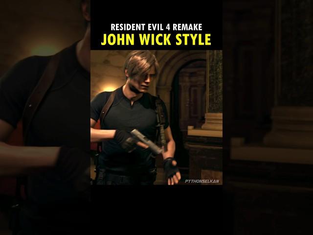 When Leon Goes Full John Wick...  (Inc. Music) #residentevil4remake