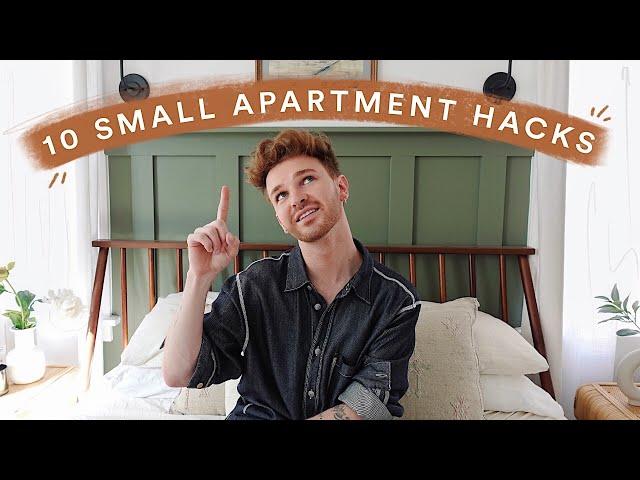 10 SMALL APARTMENT DECORATING TIPS + HACKS  Maximize Your Space!