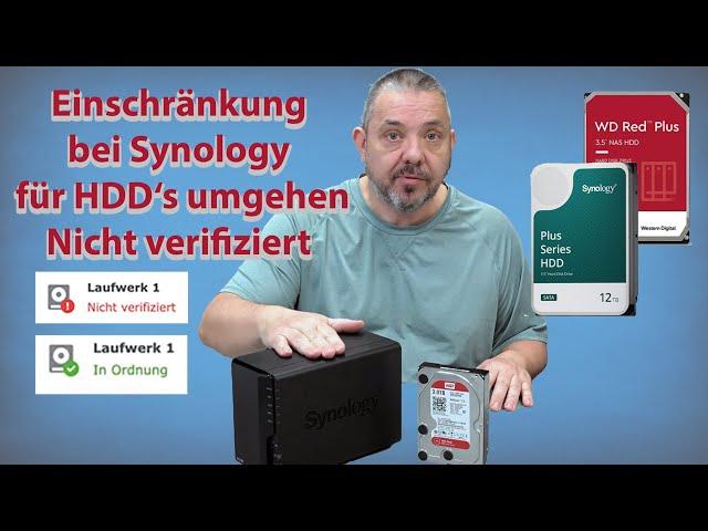 Synology Disk  Meldung «Nicht verifiziert» - Da ist die Lösung für das Problem