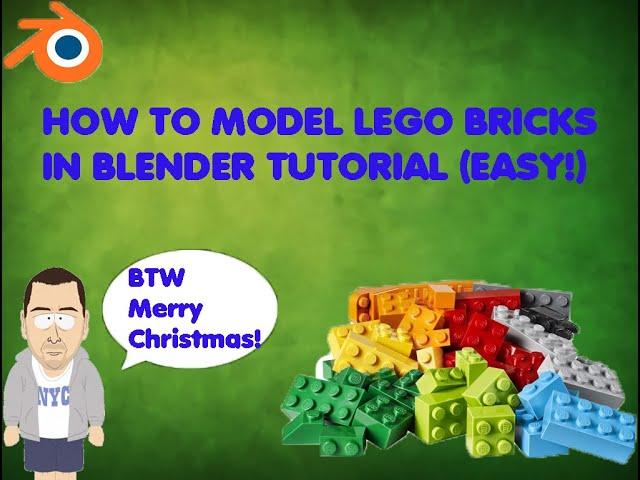 HOW TO MODEL LEGO BRICKS IN BLENDER TUTORIAL (EASY)