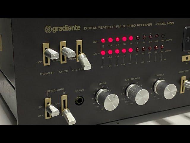 Receiver Gradiente Grafite 1450 USB, Bluetooth e Fm - conservação raríssima