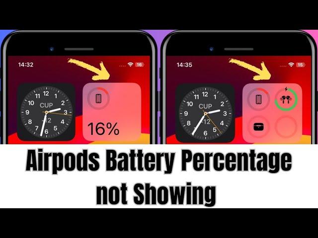 Airpods Battery Percentage not showing | How to fix Airpods Battery Percentage not showing on iphone