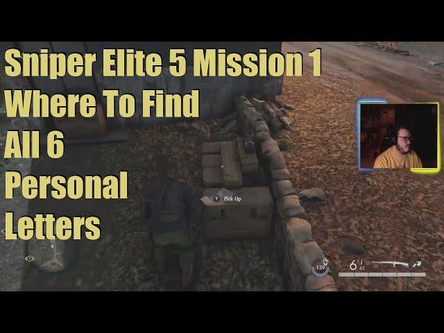 Sniper Elite 5 Mission 1 Where To Find All 6 Personal Letters