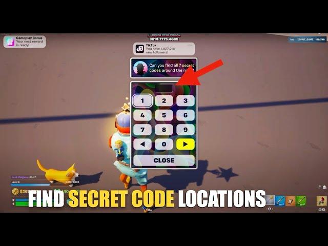 TIKTOK STAR TYCOON MAP FORTNITE CREATIVE - FIND SECRET CODE LOCATIONS