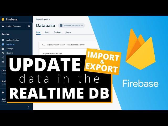 How to Manually Update Data in the Firebase Realtime DB