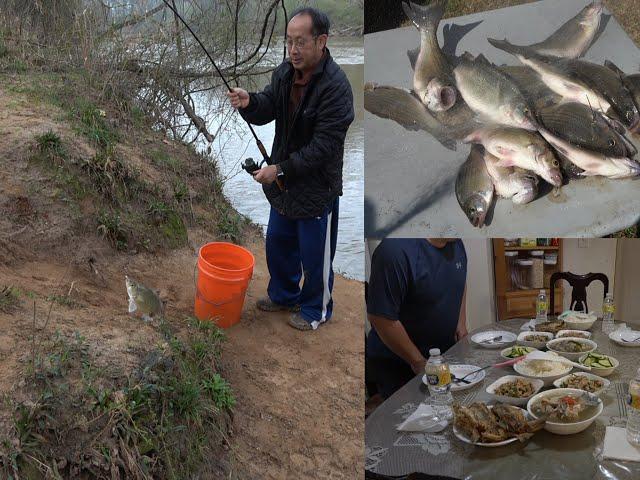 WHITE BASS BANK FISHING   UA LAJ QAB LAWG