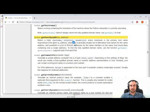 How To Get a Host by IP Address - gethostbyaddr() Python