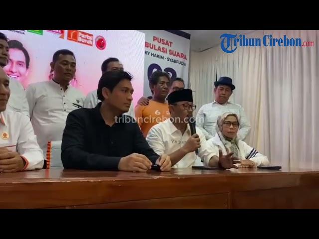 Lucky Hakim-Syaefudin Umumkan Kemenangan 63% Pilkada Indramayu Lewat Hitung Cepat