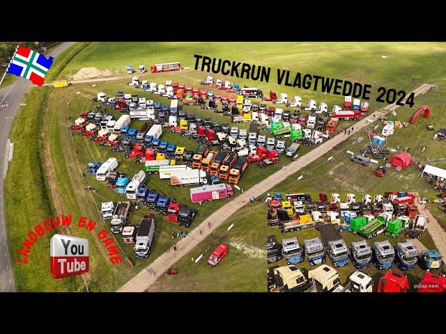 truckrun Vlagtwedde 2024 drone beelden.  veel toeters sound 4K