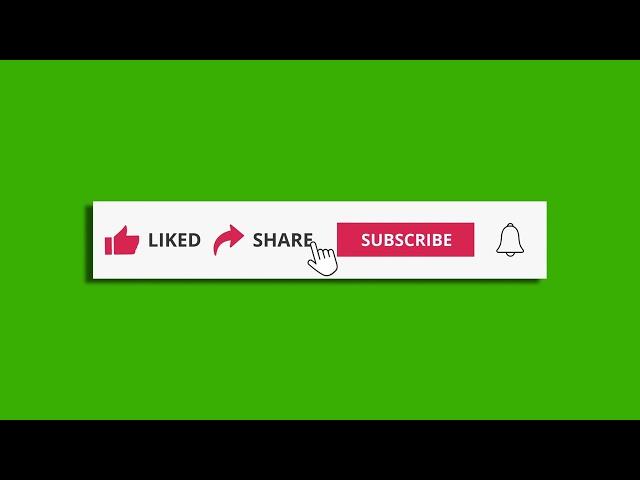 No copyright green screen Subscribe button | green screen like share and subscribe