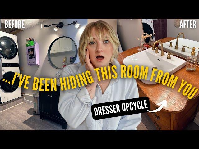 My Powder Room / Laundry Room Is About To Get A *major* Glow Up! 