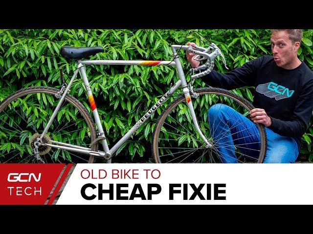 How Cheaply Can You Build A Fixed Gear Bike? | Cheap Bike To Fixie Ep.1