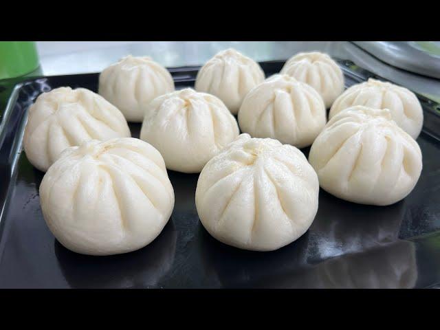 Super Soft Steamed Buns/ Vỏ Bánh Bao Mềm, Xốp, Ko Bị Khô Khi Nguội Từ Bột Cái (Video Rút Gọn)