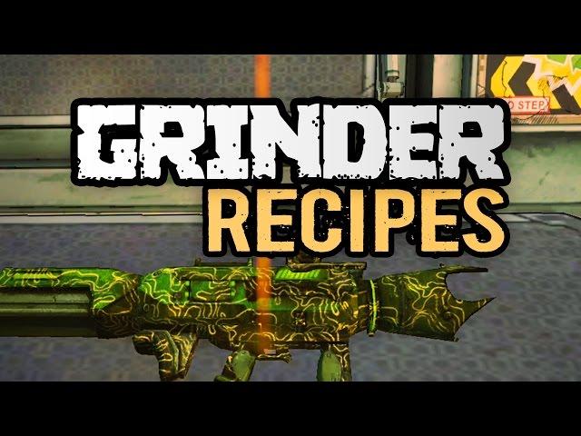 Borderlands The Pre-Sequel | Grinder Recipes