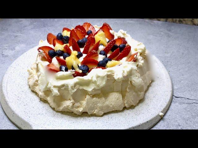 Strawberry Pavlova Recipe Easy | How to make pavlova