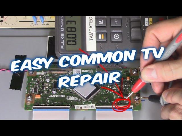 How to Troubleshoot and Fix LED LCD TV Vizio and Sharp flatscreen No Picture but sound