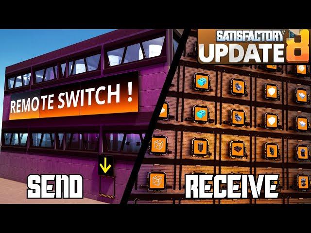 I Solved Satisfactory's Biggest Problem | Remote Item Switch/Delivery