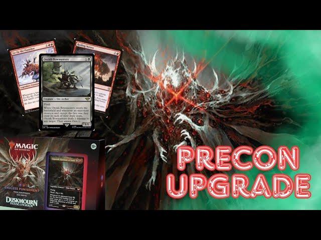 Endless Punishment MTG Duskmourn Precon Upgrade and Review and Giveaway!!