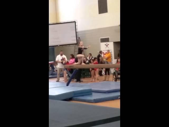 Nadia Level 4 States Beam Routine