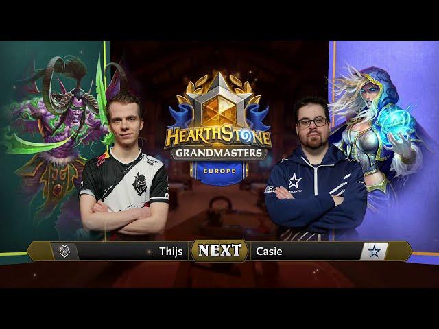 Thijs vs Casie - Semifinal - Hearthstone Grandmasters Europe 2020 Season 2 - Playoffs