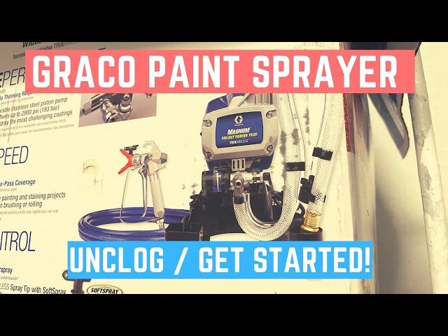 Graco Magnum Project Painter Plus: How to Unclog, Prime, and Start Spraying!