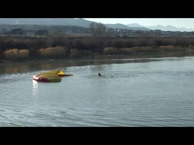 Paramotor Splash! World's Leading Equipment Designer Saved By His Own Ingenious Creation!!!