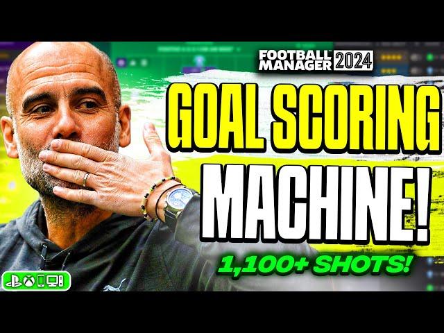 Goal-Scoring MACHINE FM24 Tactic! (100% Win Rate) | Best FM24 Tactics