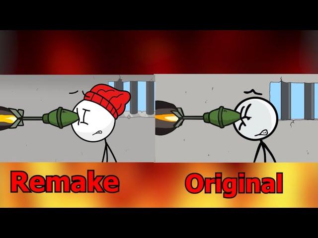 Henry Stickmin - Original VS Animation Parody