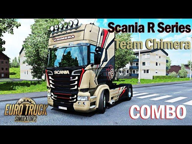 ETS2 1.34 | COMBO SKIN SCANIA R Series Chimera Euro Truck Simulator 2