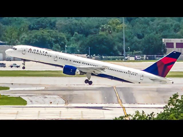 1 HR Watching Airplanes, Aircraft Identification | Orlando Airport Plane Spotting [MCO/KMCO]