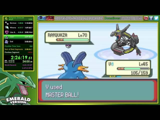 SHINY RAYQUAZA in my PB run