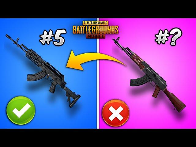 Top 10 Powerful Guns/Weapons in PUBG MOBILE with (Tips and Tricks) Weapon Guide