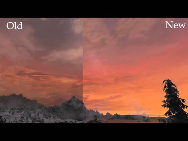 Skyrim ENB 0.305 - new Dusk feature compare