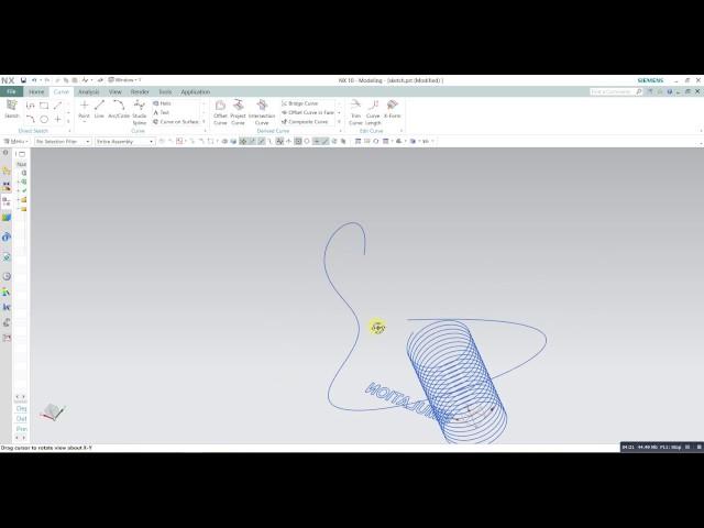 SIemens Nx Beginner for basic 3D curve in NX siemens 10 PLM software uni-graphic