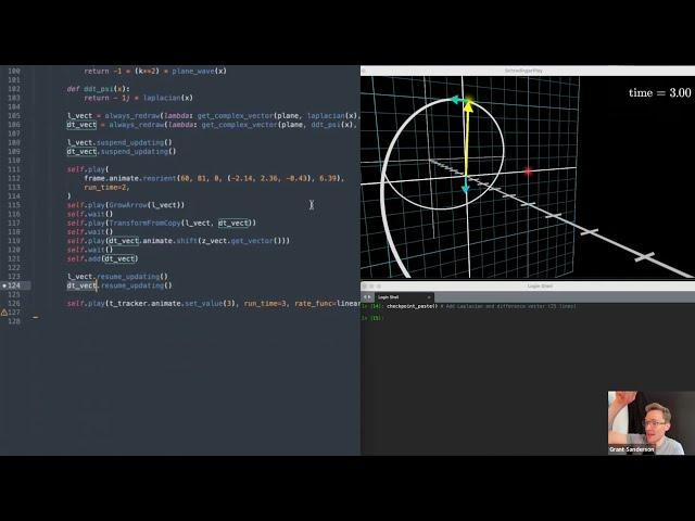 Manim session with Stephen Welch: Animating wave functions