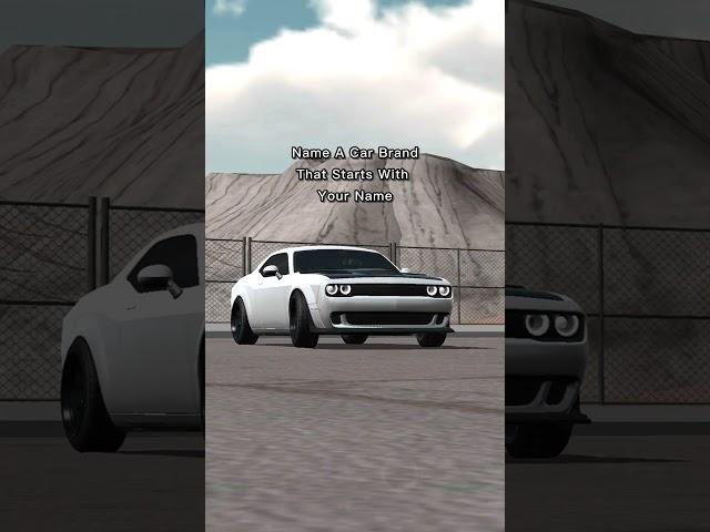 Name A Car Brand In Car Parking Multiplayer #shorts #ytshorts