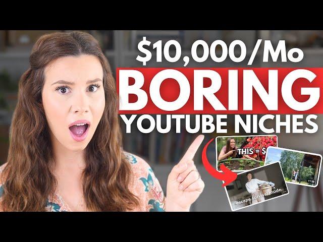 9 Boring YouTube Channel Ideas Making $10K/Month (without even trying)
