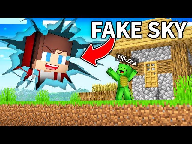 JJ Use FAKE SKY to Prank Mikey in Minecraft (Maizen)