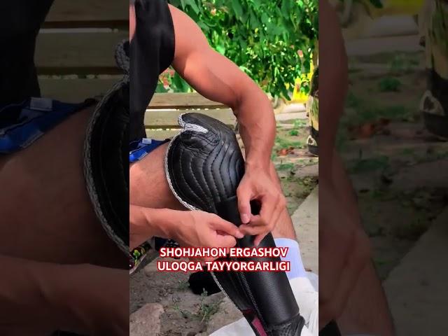 SHOHJAHON ERGASHOV ULOQGA TAYYORGARLIGI  #кокпар #кокбору #бишкек #улак #бузкаши #uloq #кыргызстан